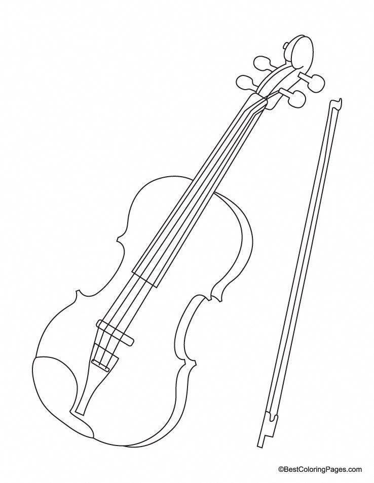 109 Violin Coloring Pages Printable 26