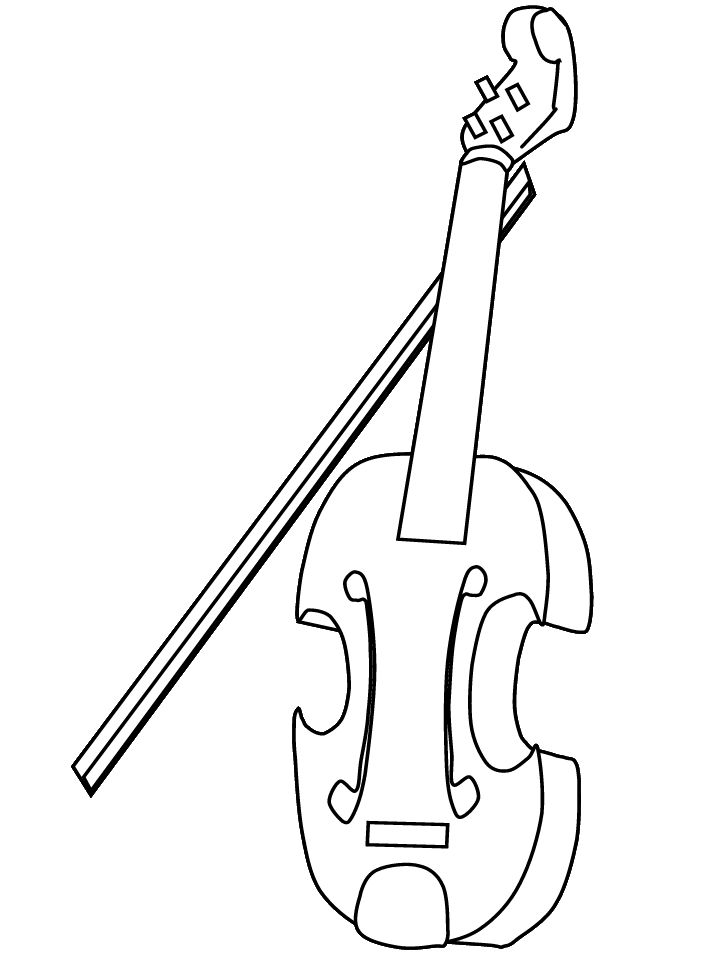 109 Violin Coloring Pages Printable 32