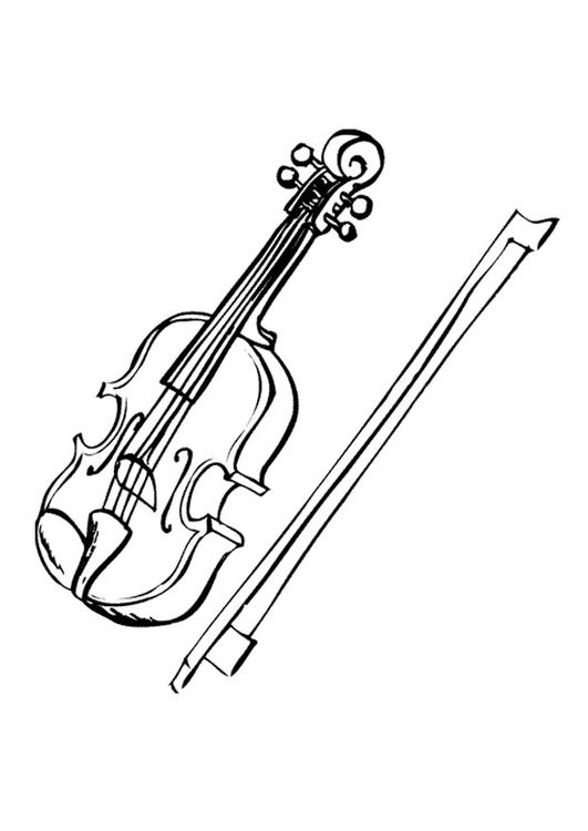 109 Violin Coloring Pages Printable 35