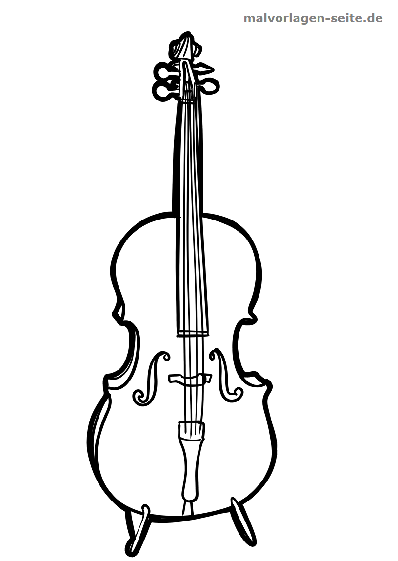 violin coloring pages printable jpg