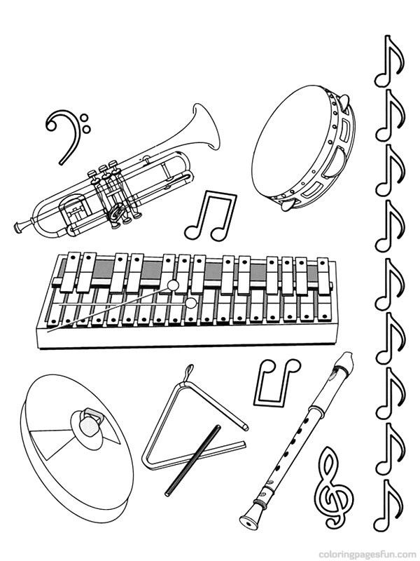 violin coloring pages printable jpg