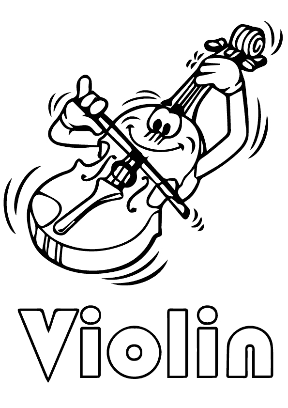 violin coloring pages printable jpg