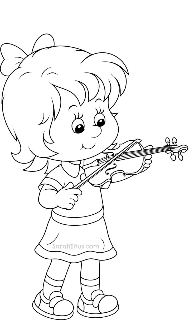 109 Violin Coloring Pages Printable 42