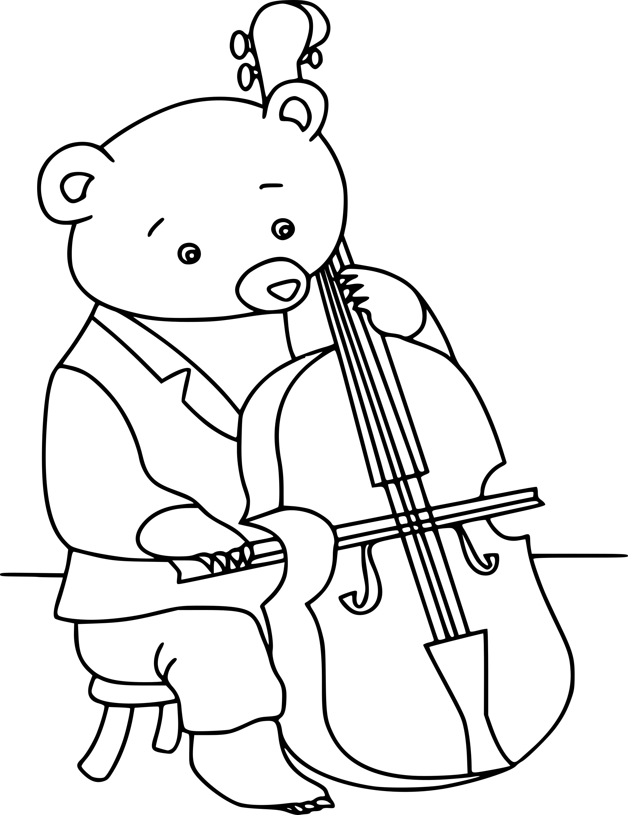 109 Violin Coloring Pages Printable 50