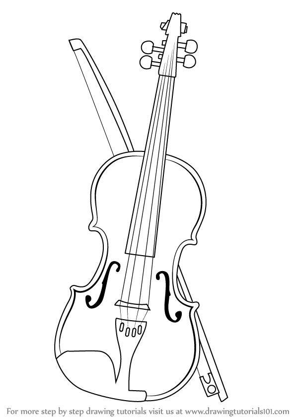 109 Violin Coloring Pages Printable 53