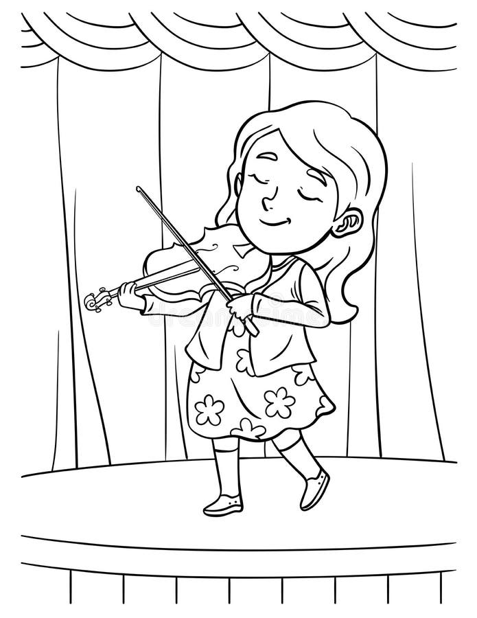 109 Violin Coloring Pages Printable 59