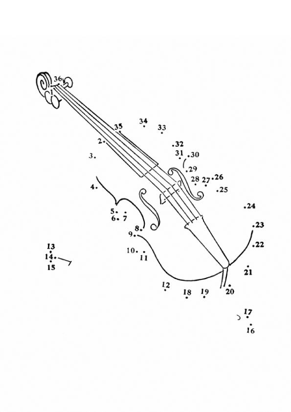 109 Violin Coloring Pages Printable 6