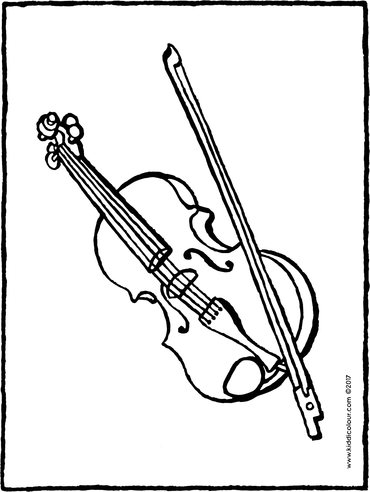 109 Violin Coloring Pages Printable 60