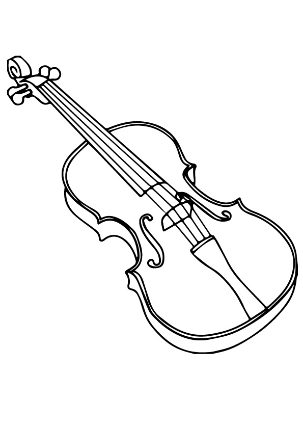 109 Violin Coloring Pages Printable 61