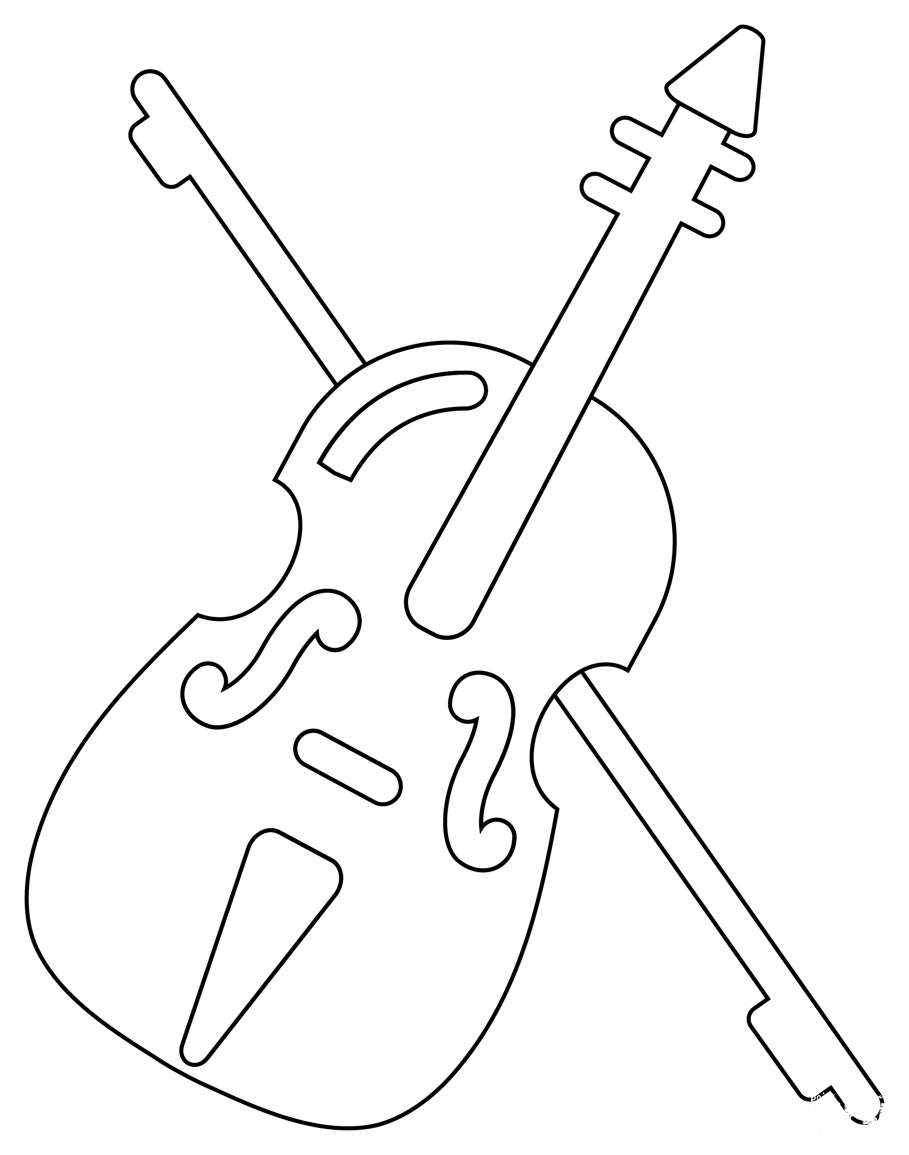 109 Violin Coloring Pages Printable 63