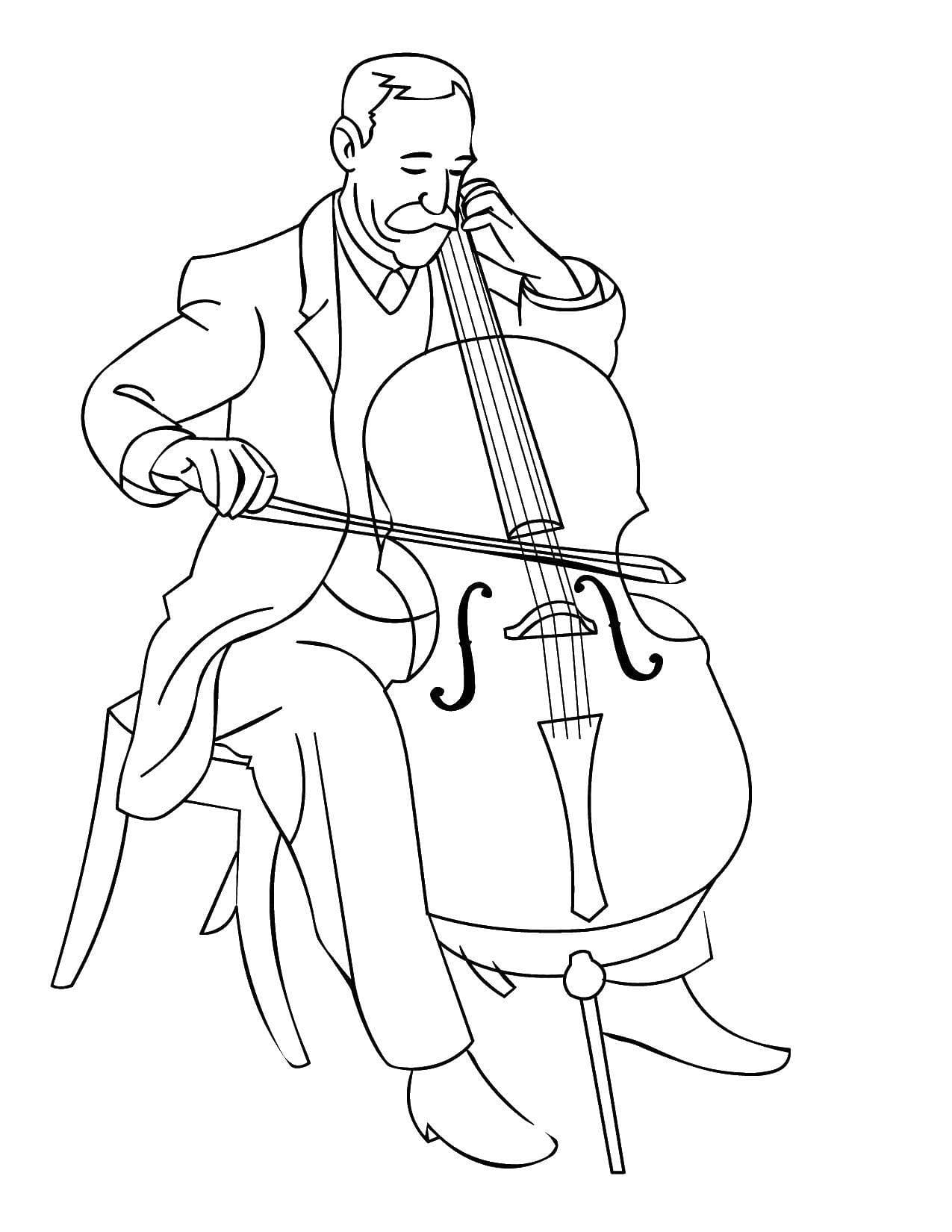 109 Violin Coloring Pages Printable 64