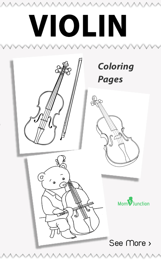 109 Violin Coloring Pages Printable 69