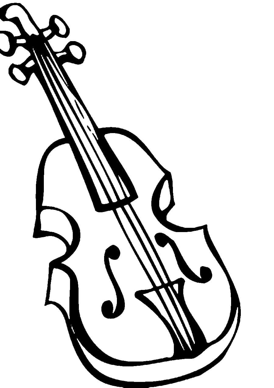 109 Violin Coloring Pages Printable 82