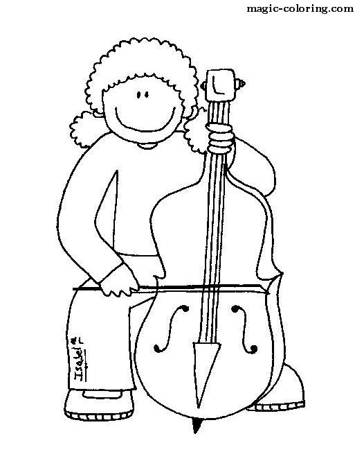 109 Violin Coloring Pages Printable 83