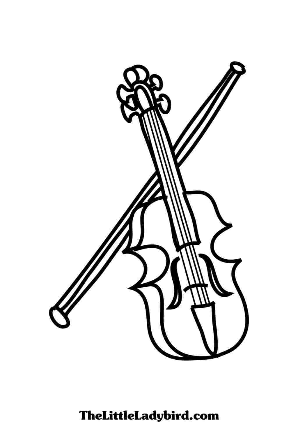 109 Violin Coloring Pages Printable 85