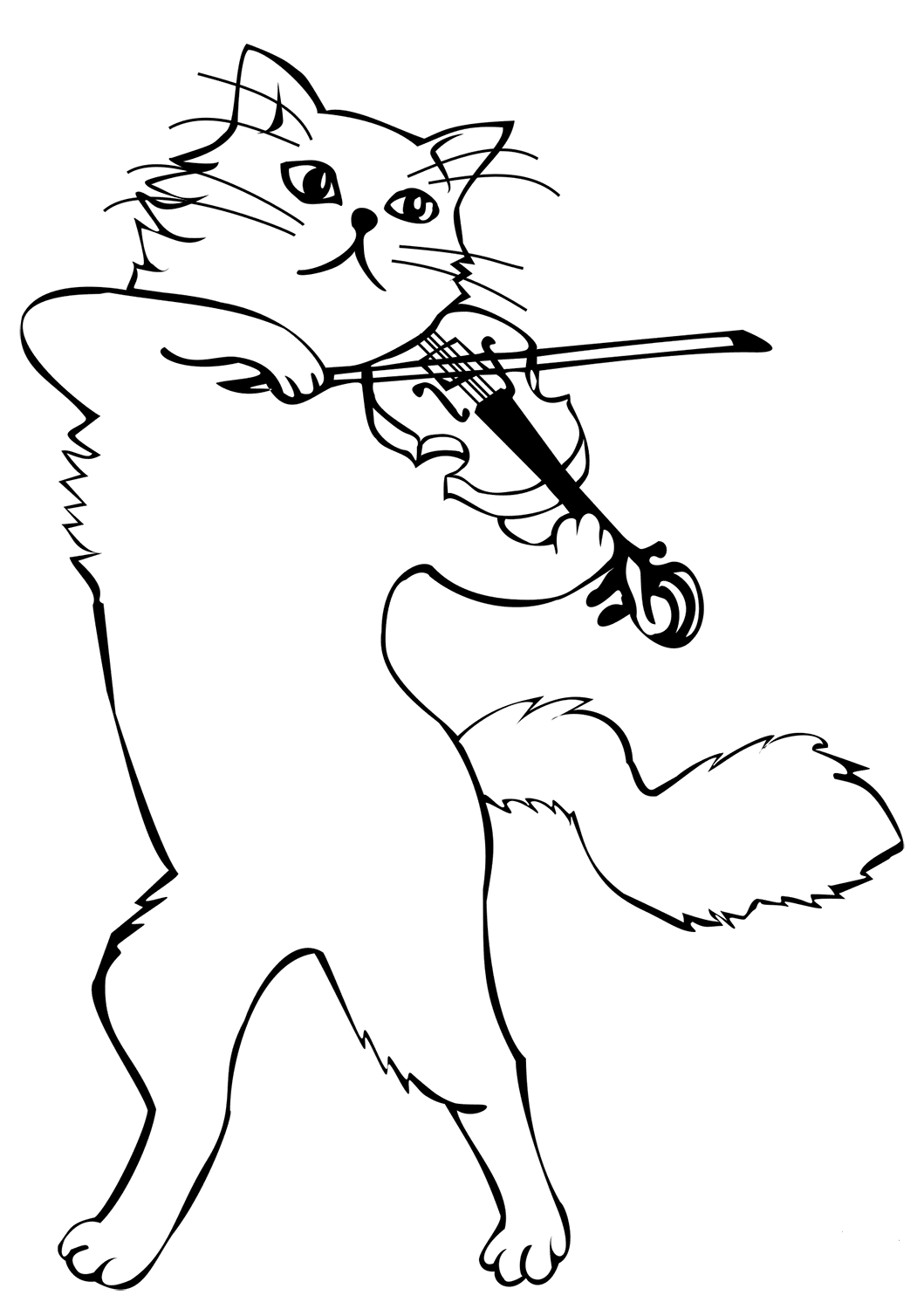 109 Violin Coloring Pages Printable 9