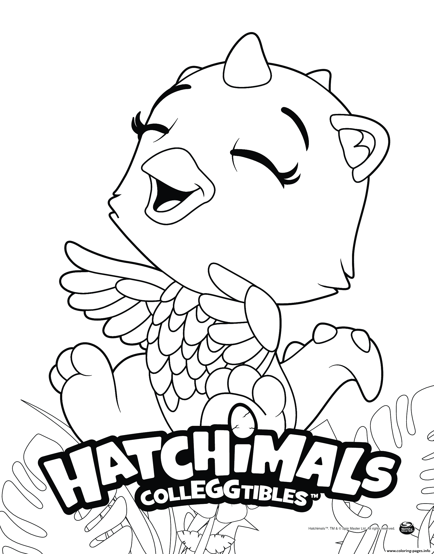 110 Hatchimals Coloring Pages Printable 40