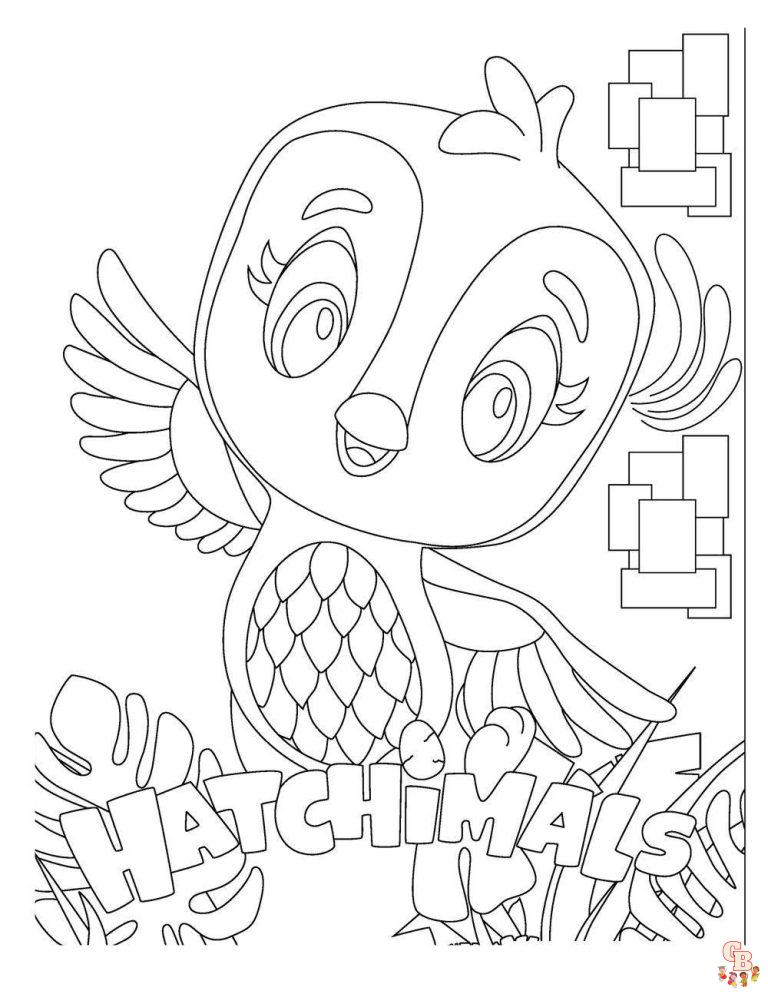 110 Hatchimals Coloring Pages Printable 47