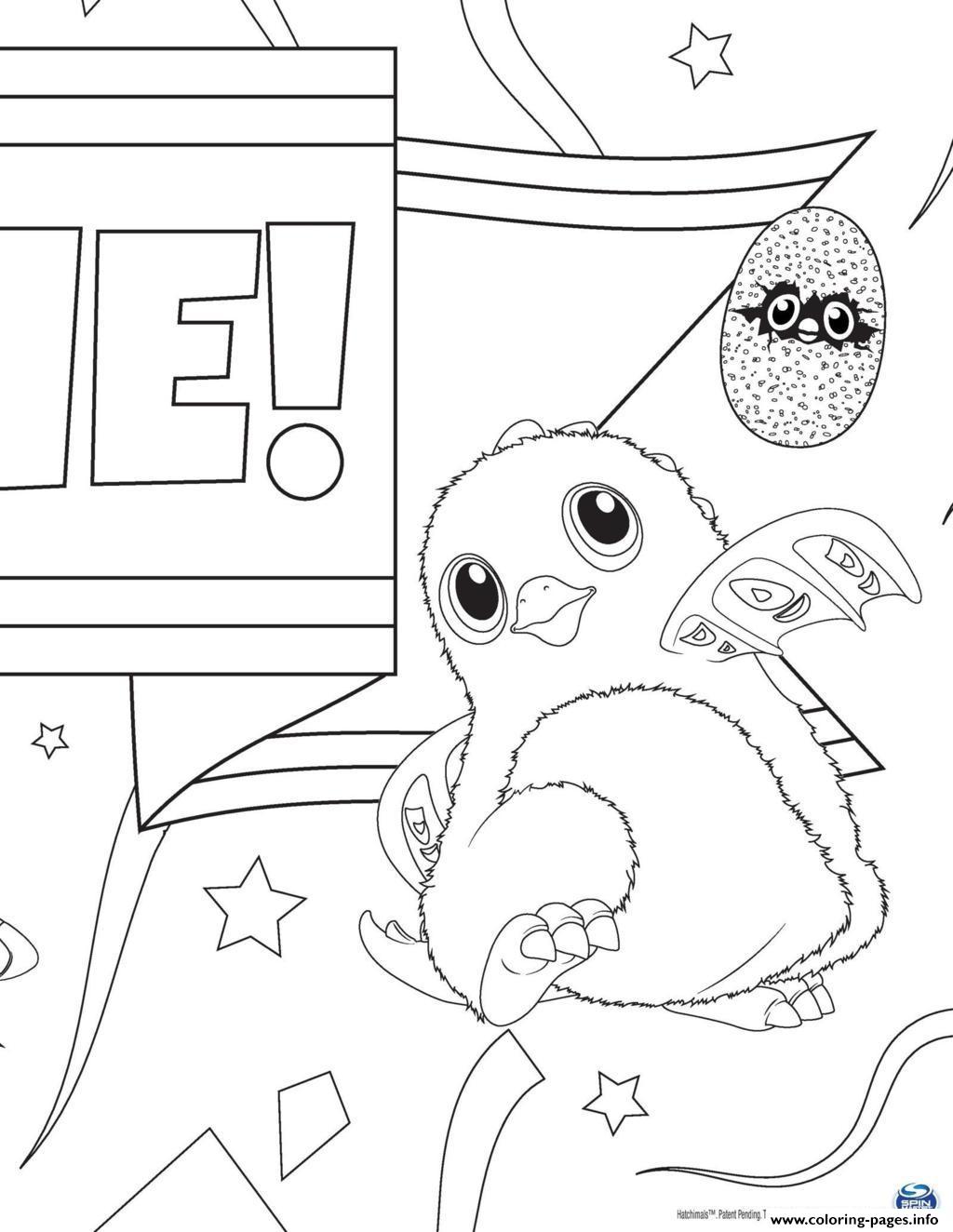 110 Hatchimals Coloring Pages Printable 58