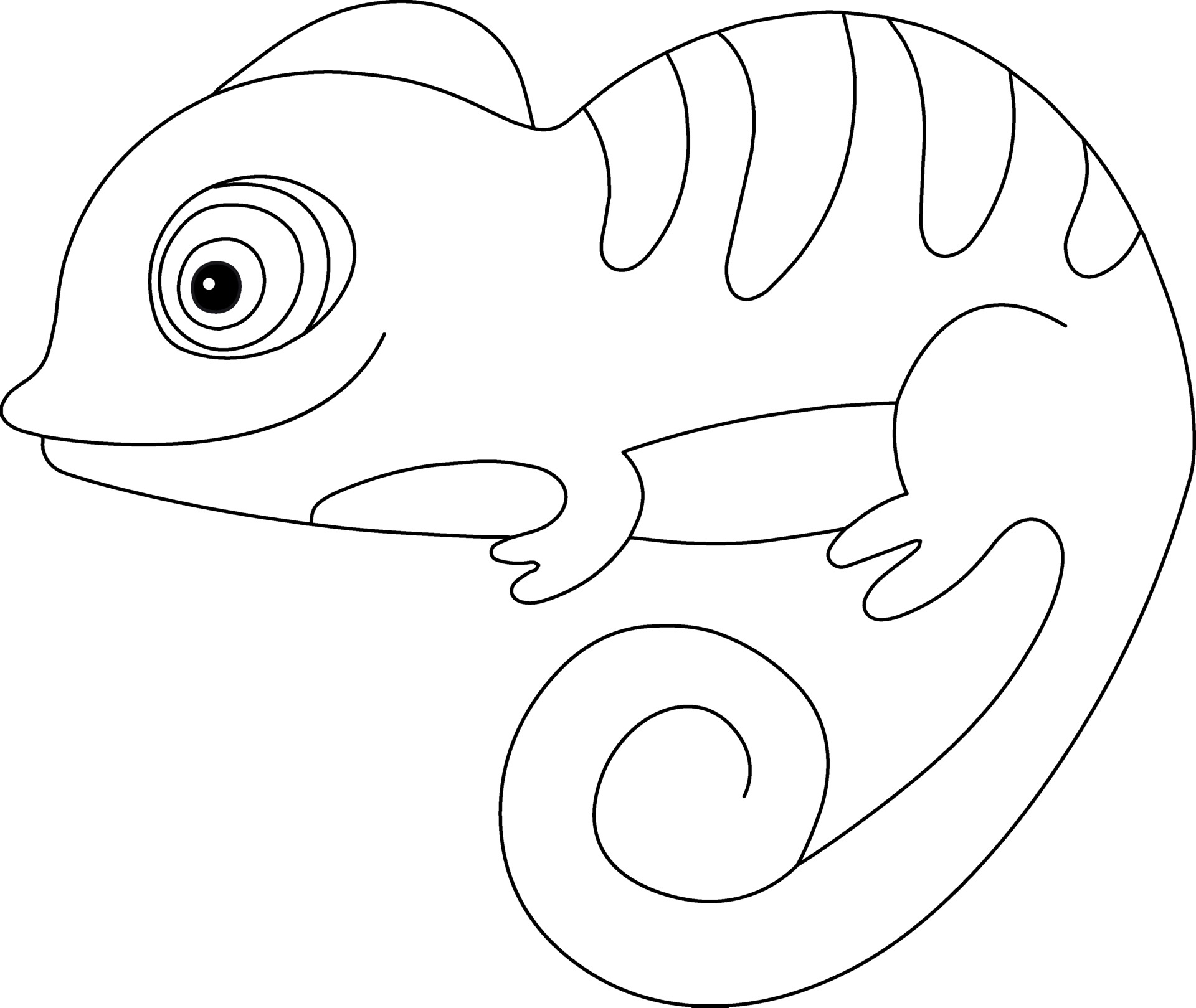 115 Chameleon Coloring Pages Printable 25