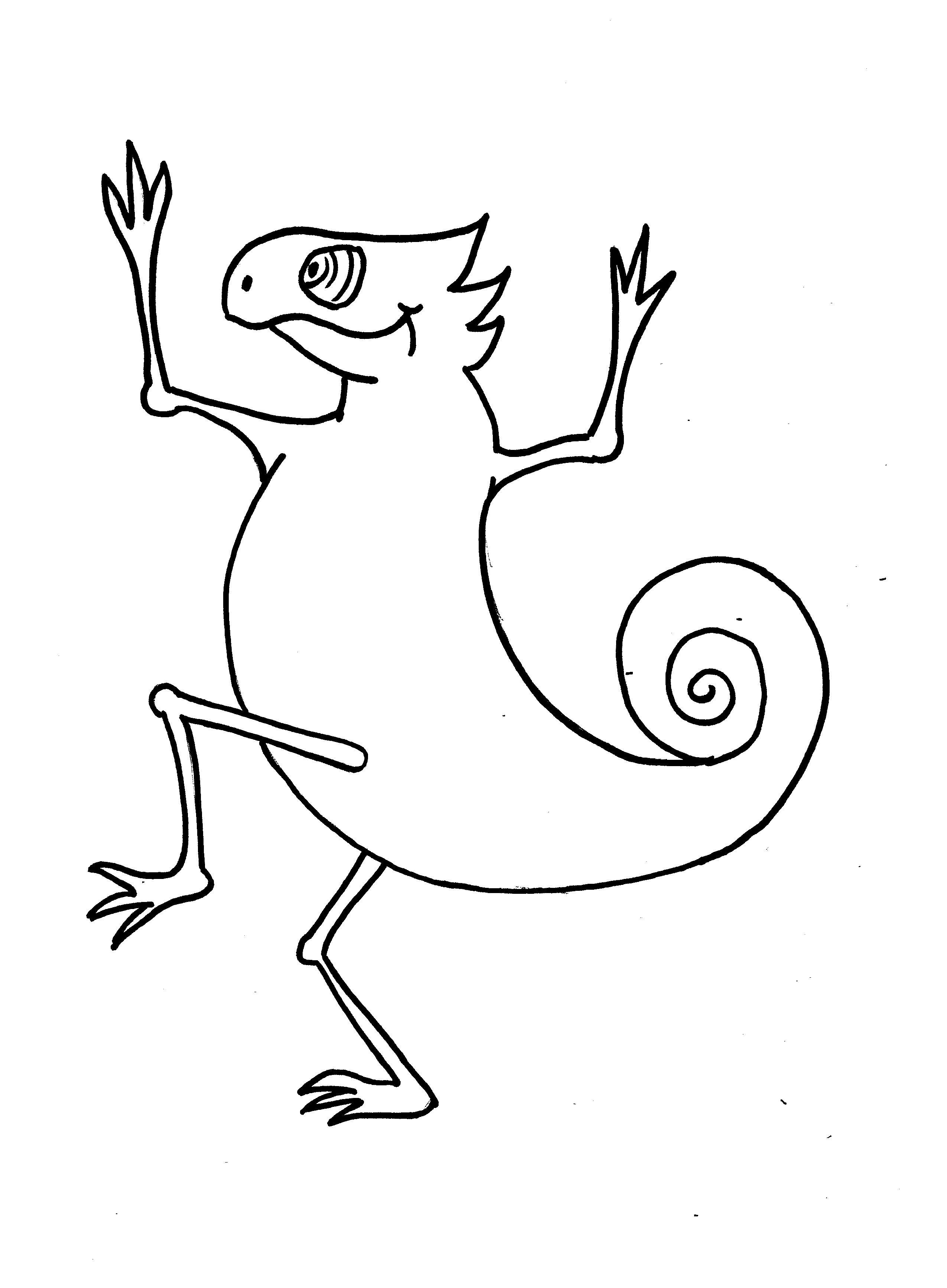 115 Chameleon Coloring Pages Printable 27