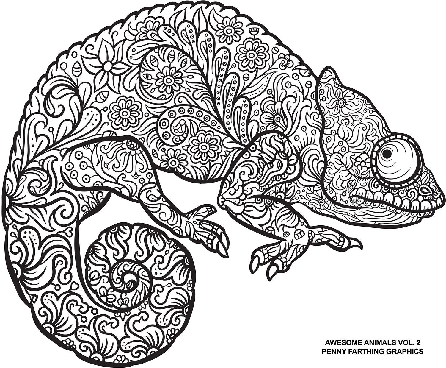 115 Chameleon Coloring Pages Printable 28