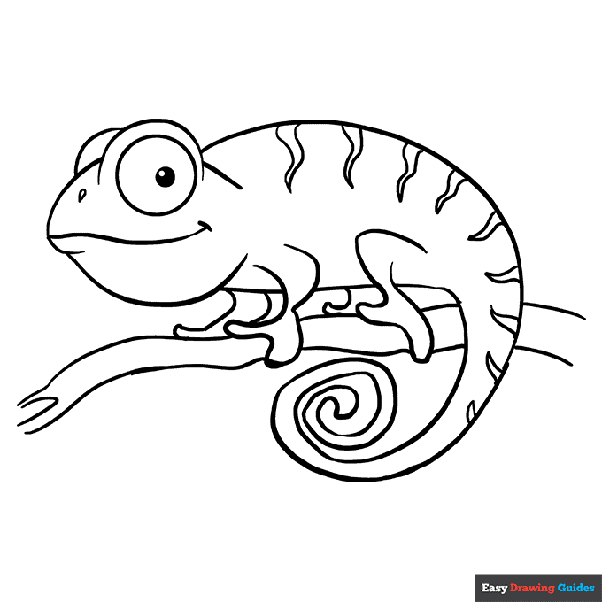 115 Chameleon Coloring Pages Printable 66