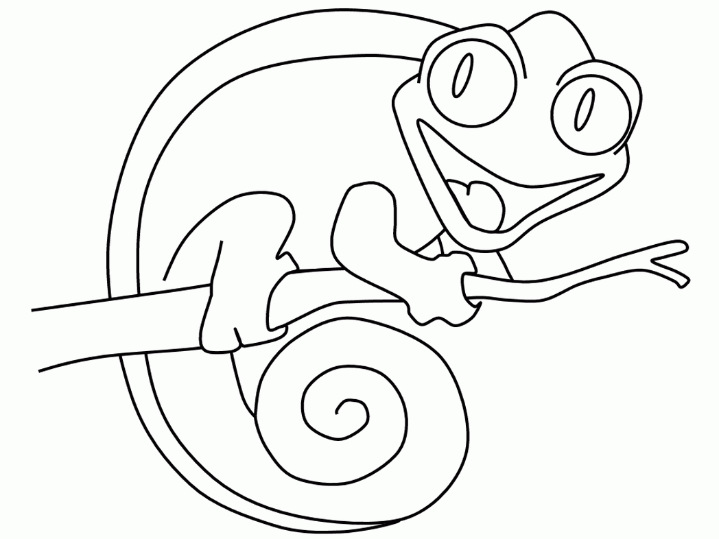 115 Chameleon Coloring Pages Printable 84