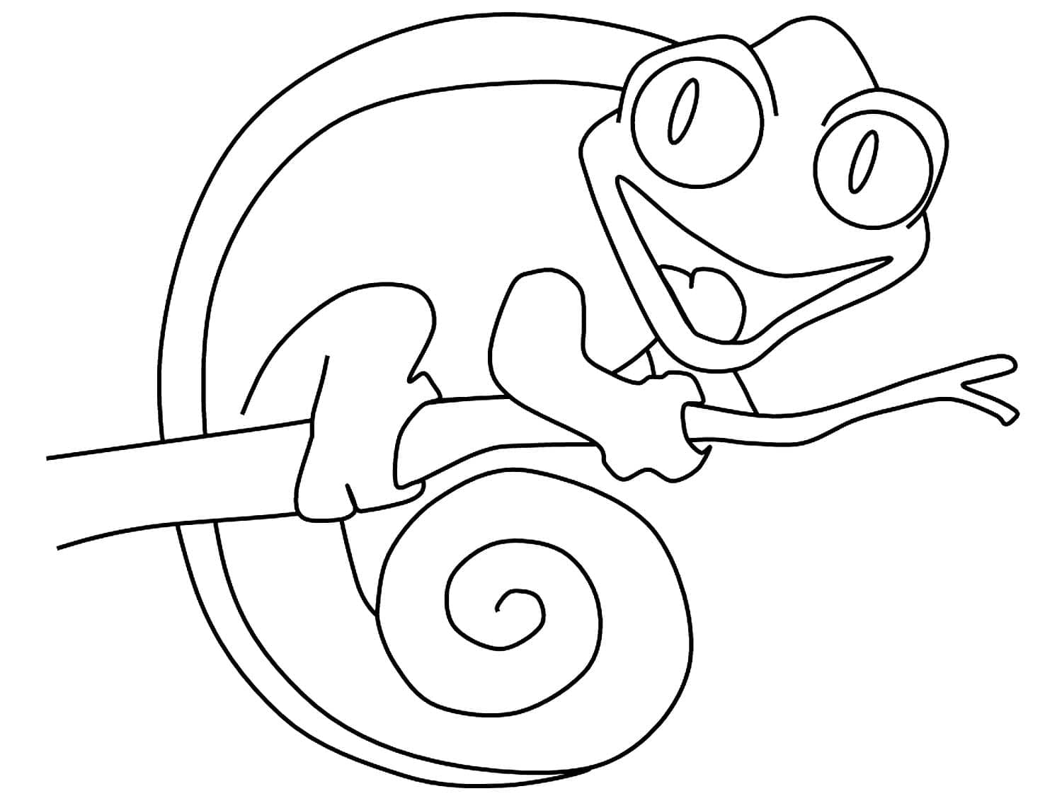 115 Chameleon Coloring Pages Printable 92