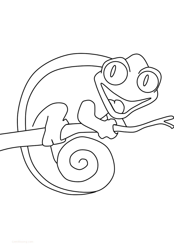 115 Chameleon Coloring Pages Printable 95