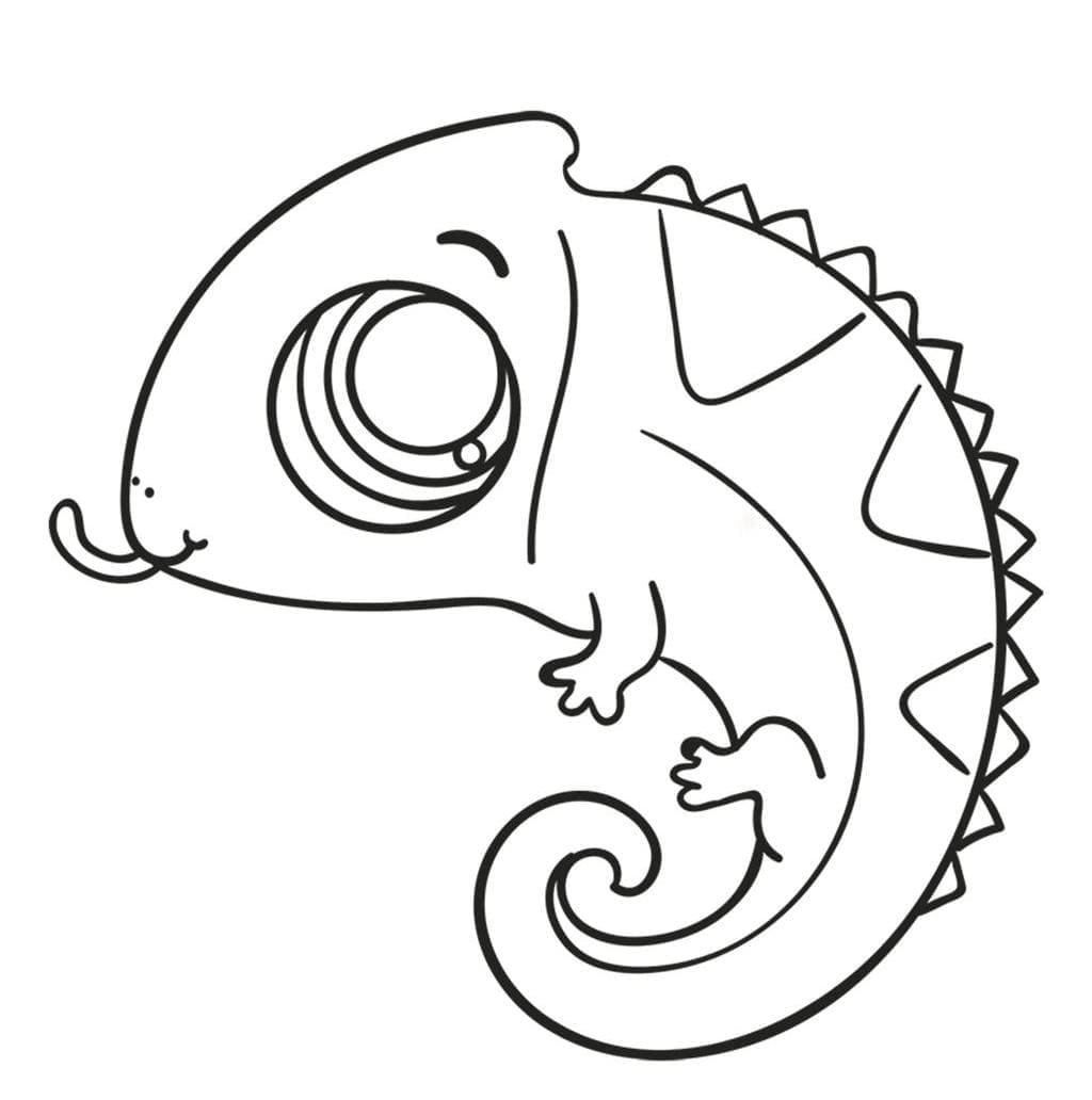 115 Chameleon Coloring Pages Printable 99