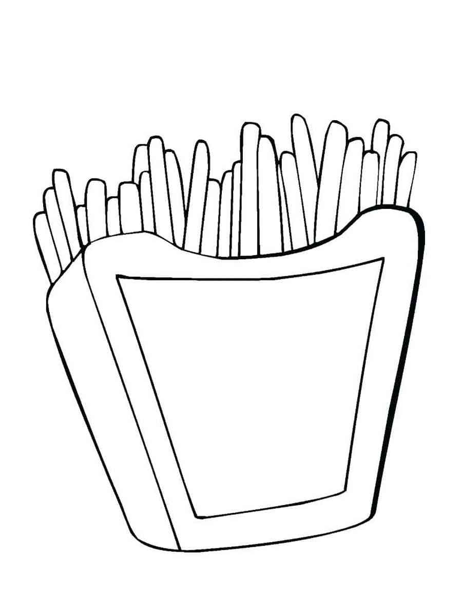 116 French Fries Coloring Pages Printable 105