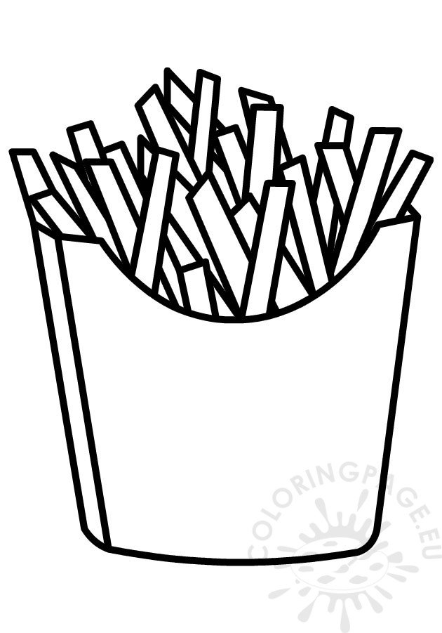 116 French Fries Coloring Pages Printable 106