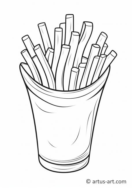 116 French Fries Coloring Pages Printable 109