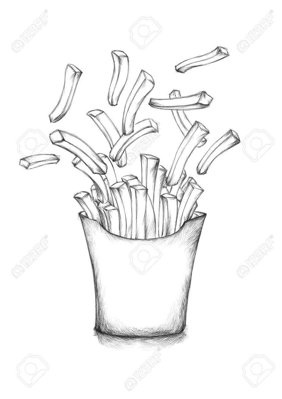 116 French Fries Coloring Pages Printable 110