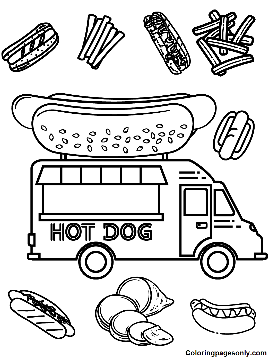 116 French Fries Coloring Pages Printable 116