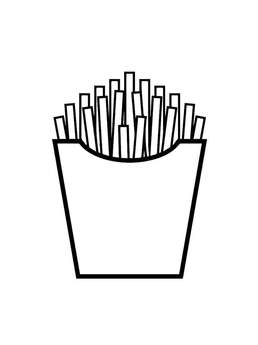 116 French Fries Coloring Pages Printable 15