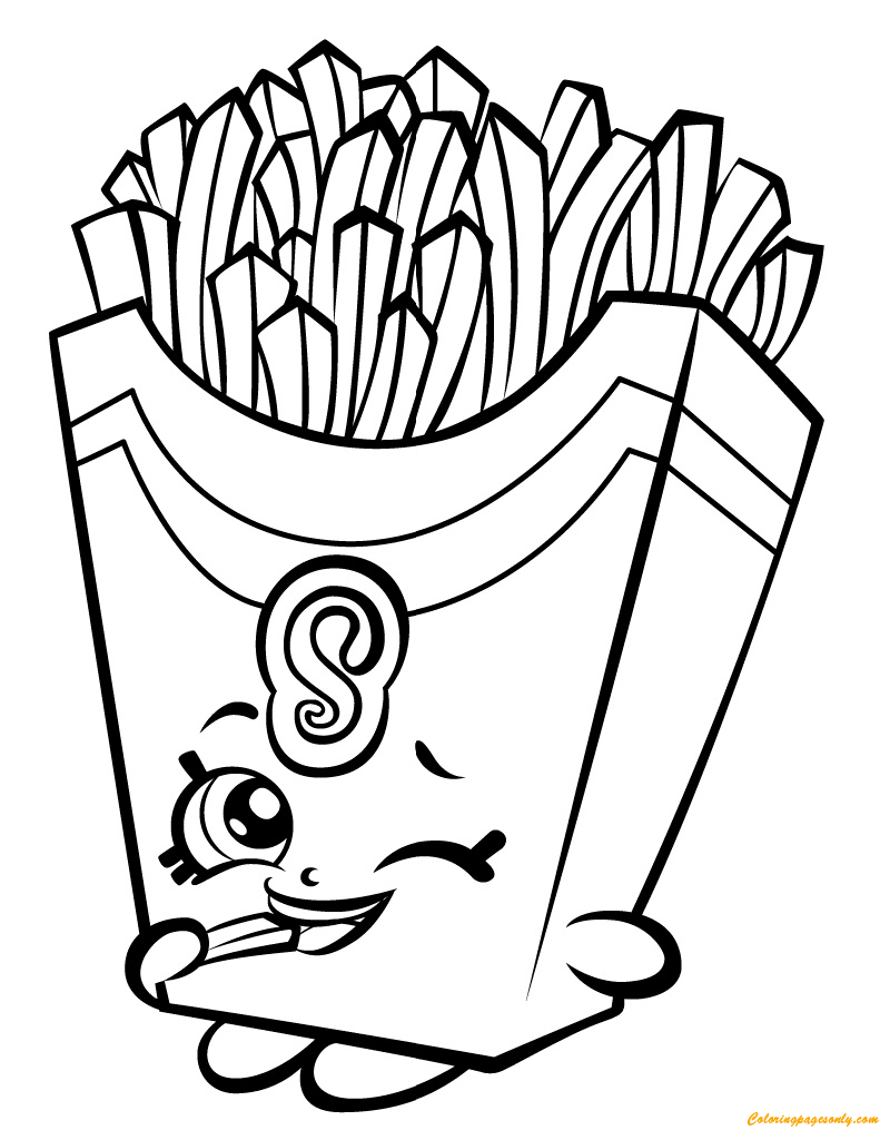 116 French Fries Coloring Pages Printable 17