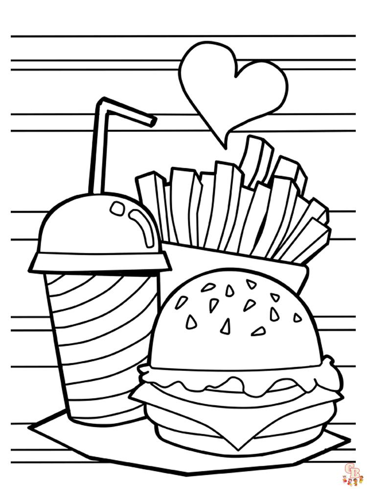 116 French Fries Coloring Pages Printable 18