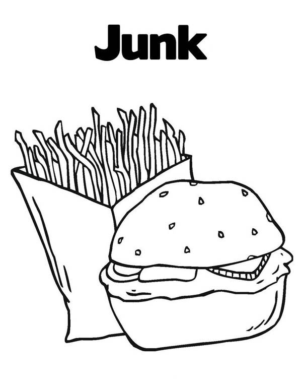 116 French Fries Coloring Pages Printable 21