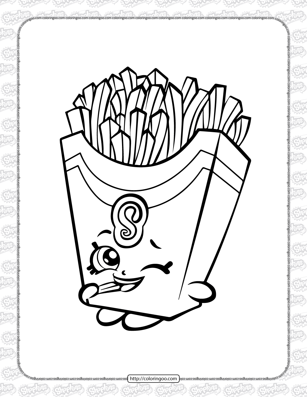 116 French Fries Coloring Pages Printable 24