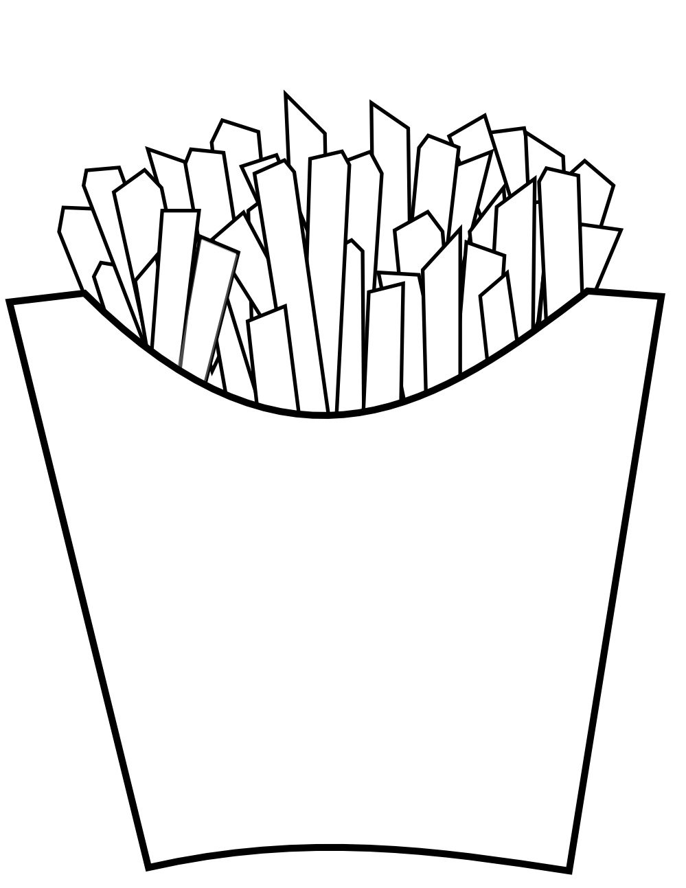 116 French Fries Coloring Pages Printable 28