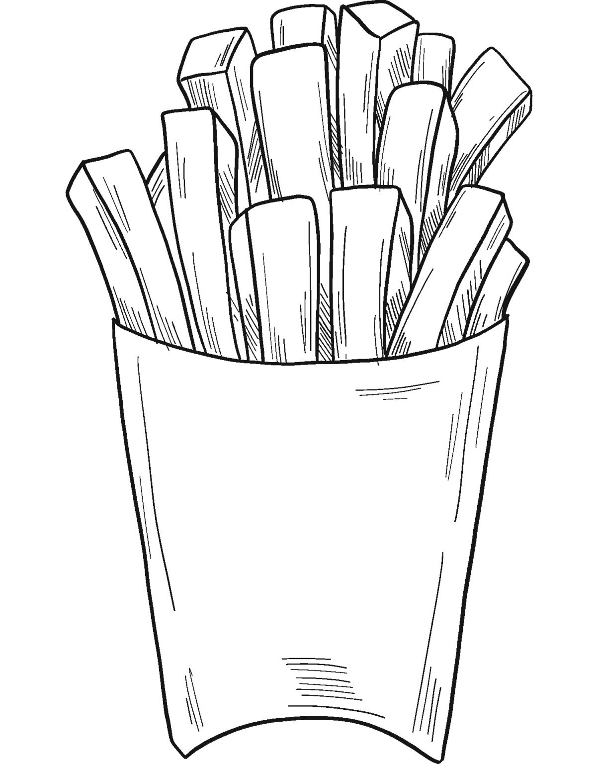 116 French Fries Coloring Pages Printable 29