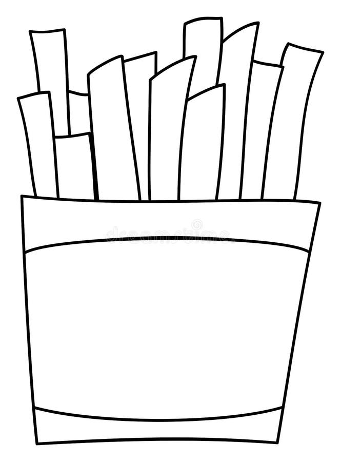 116 French Fries Coloring Pages Printable 3