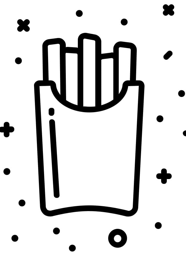 116 French Fries Coloring Pages Printable 30