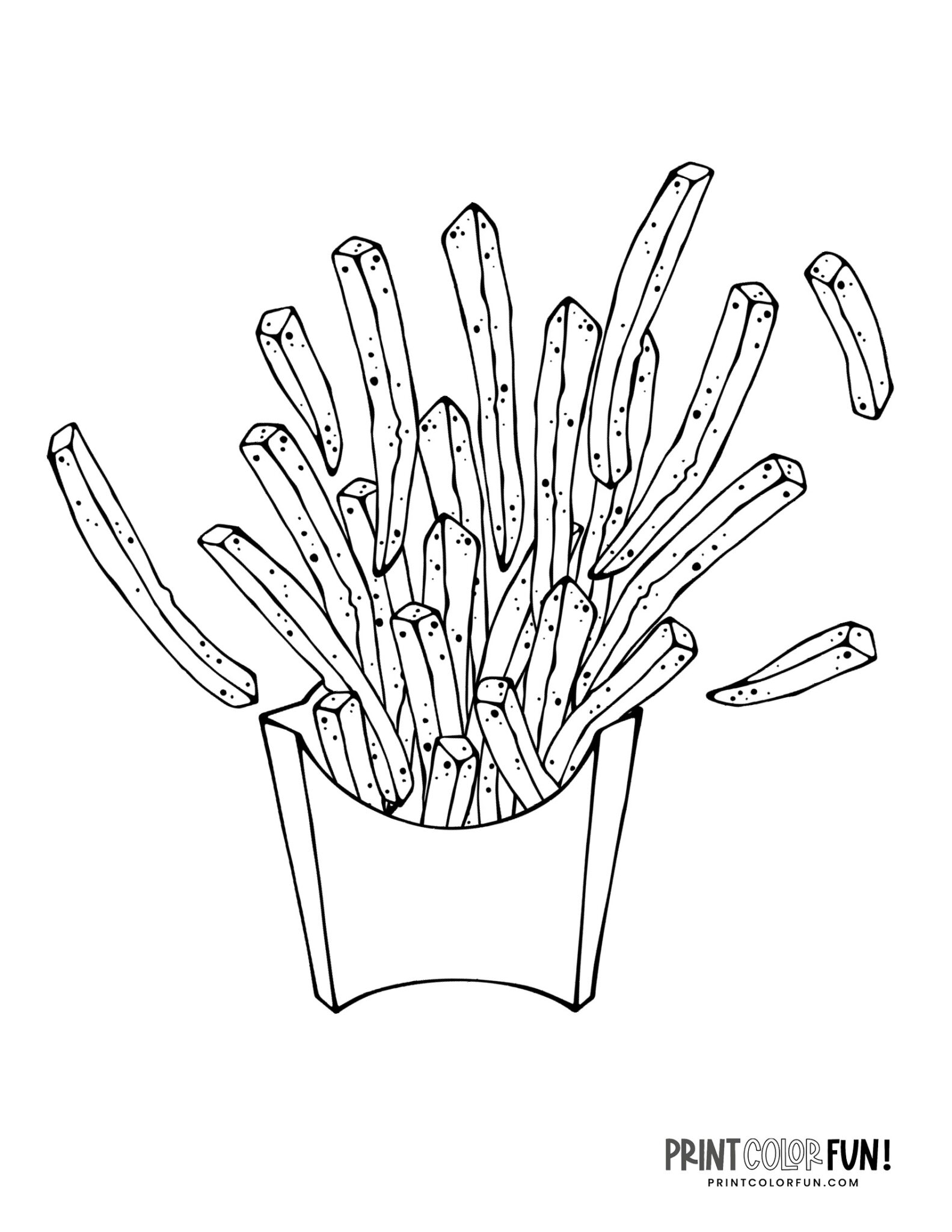 116 French Fries Coloring Pages Printable 42