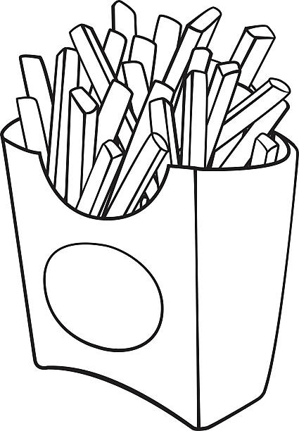 116 French Fries Coloring Pages Printable 43