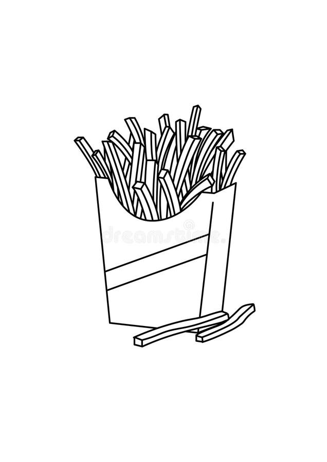 116 French Fries Coloring Pages Printable 44