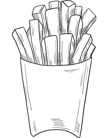 116 French Fries Coloring Pages Printable 47