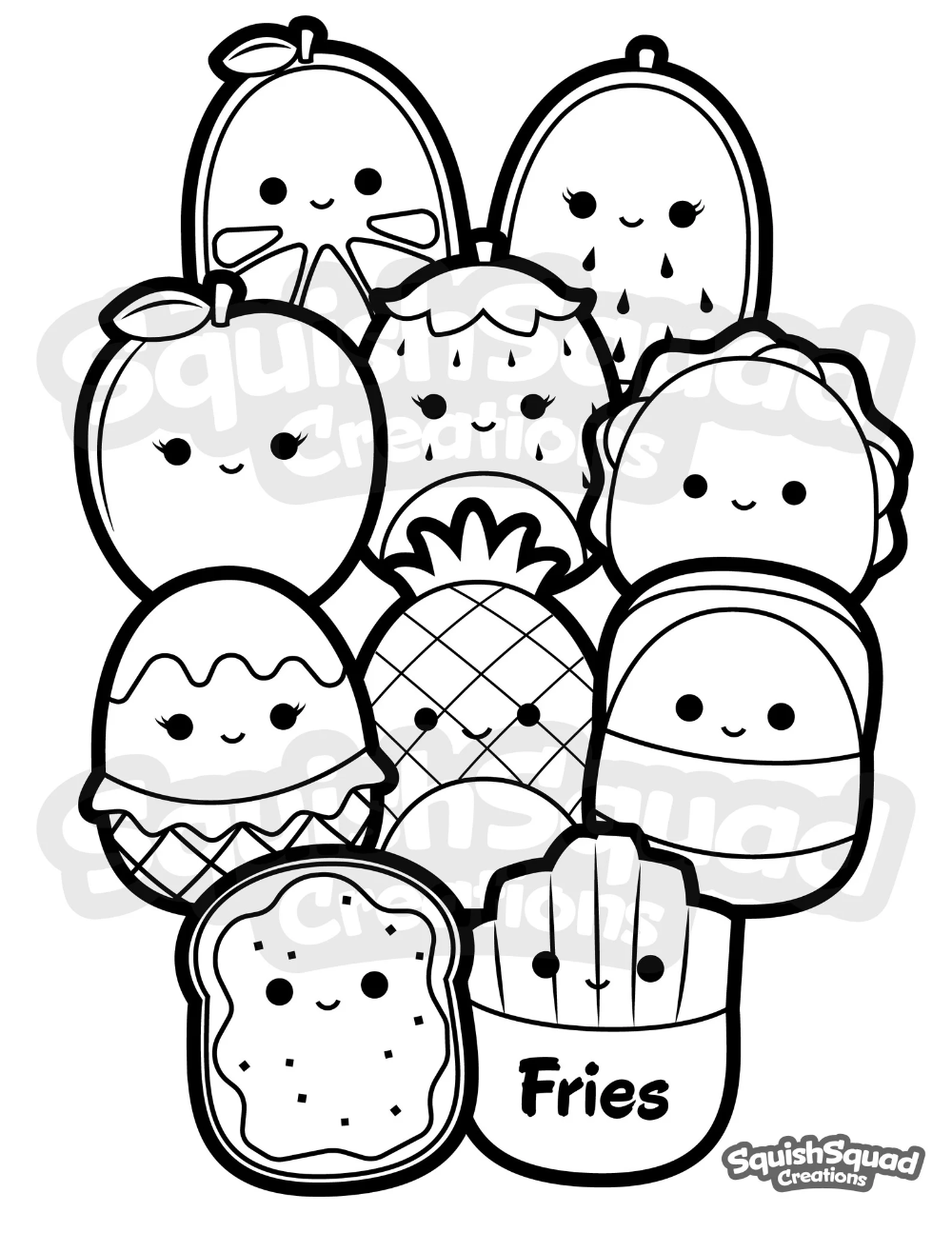 116 French Fries Coloring Pages Printable 53